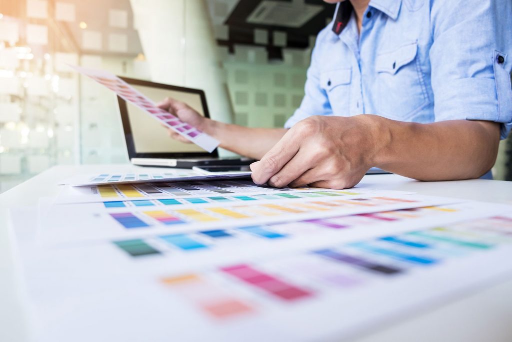 checking print colour charts